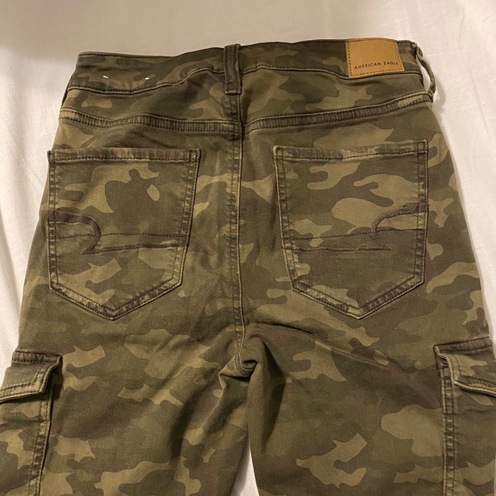 American eagle camo skinny jeans